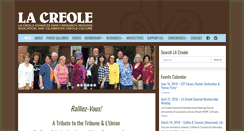 Desktop Screenshot of lacreole.org